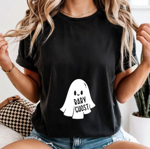 Baby Ghost Halloween Pregnancy Shirt