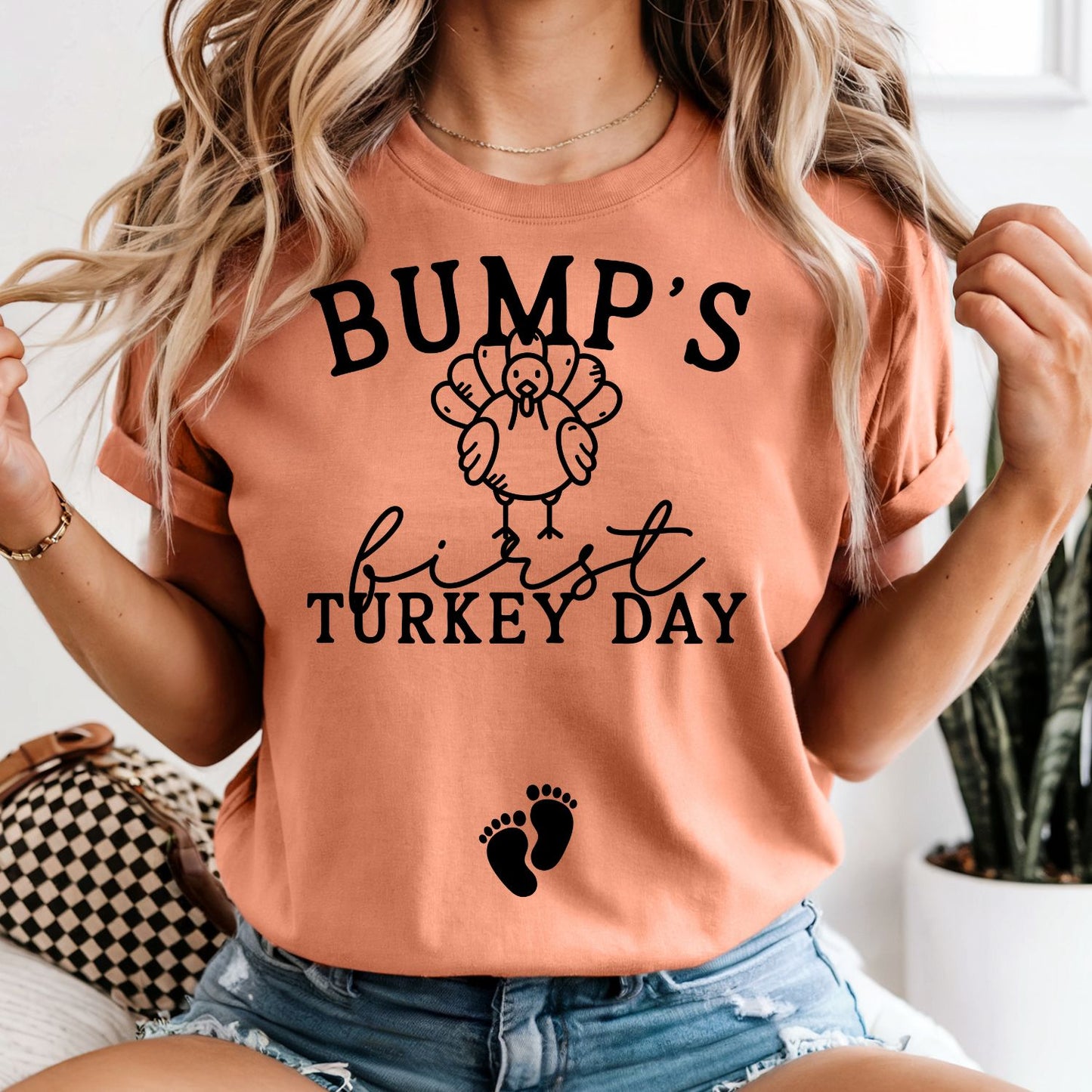 Bump's First Turkey Day - Comfort Colors Tee