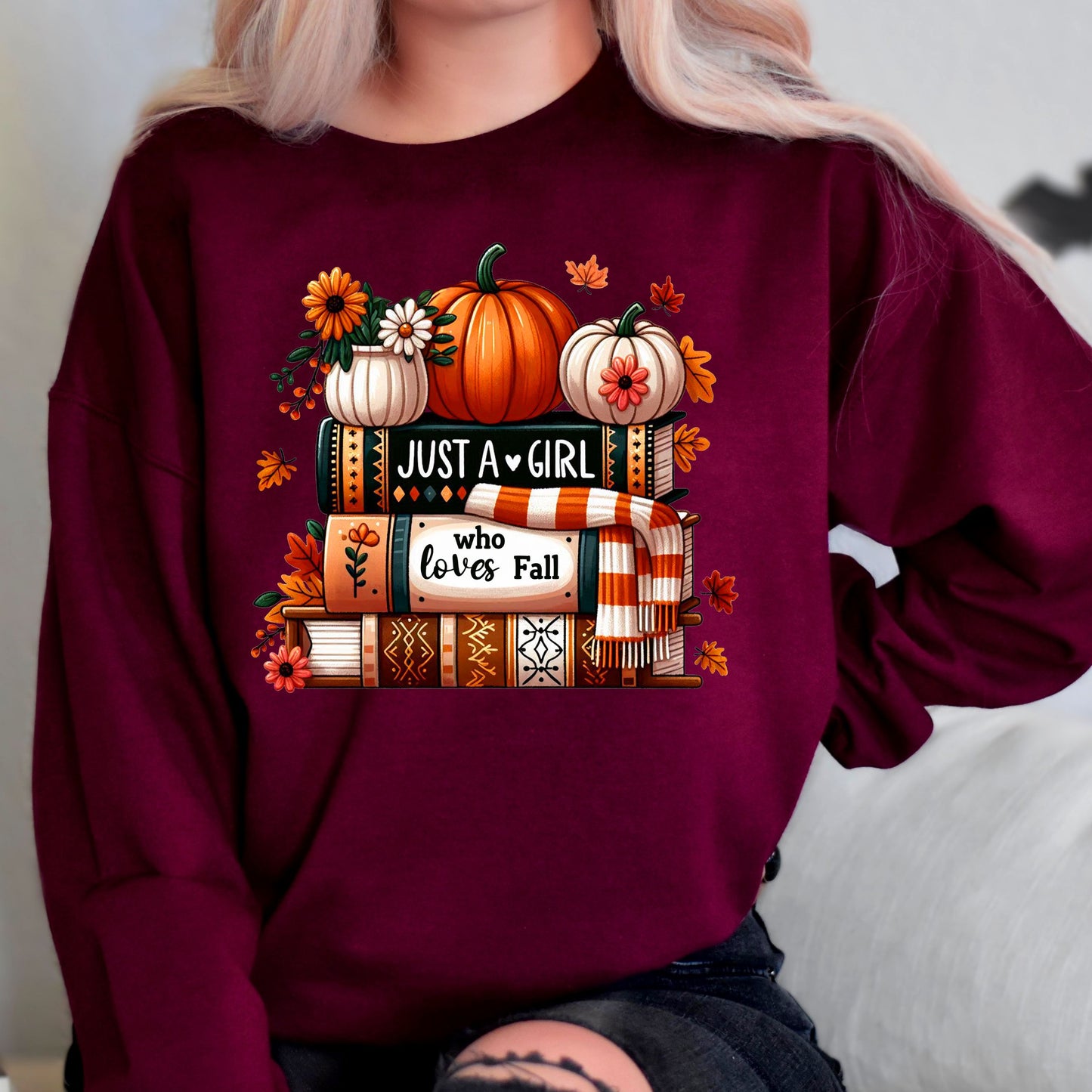 Just a Girl Who Loves Fall Sweatshirt