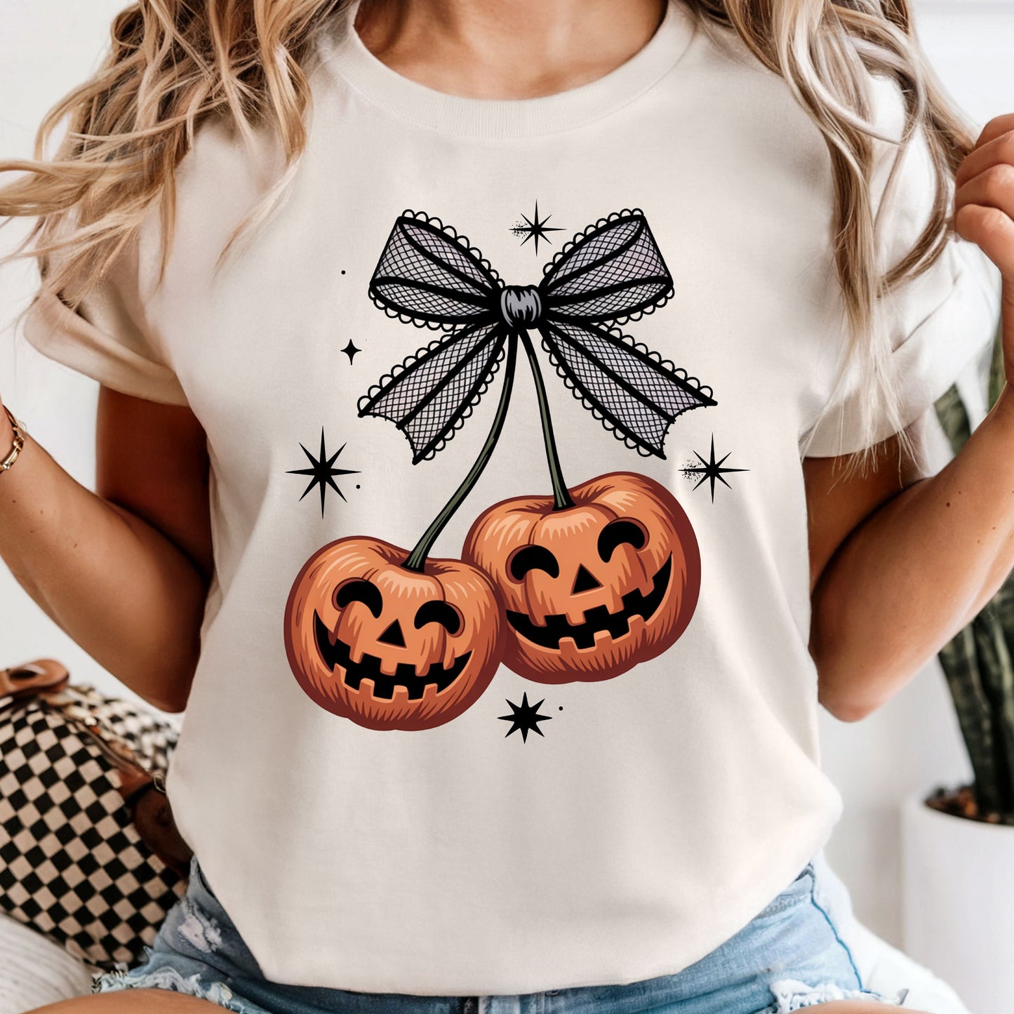 Pumpkin Cherries - Comfort Colors Tee or Sweatshirt