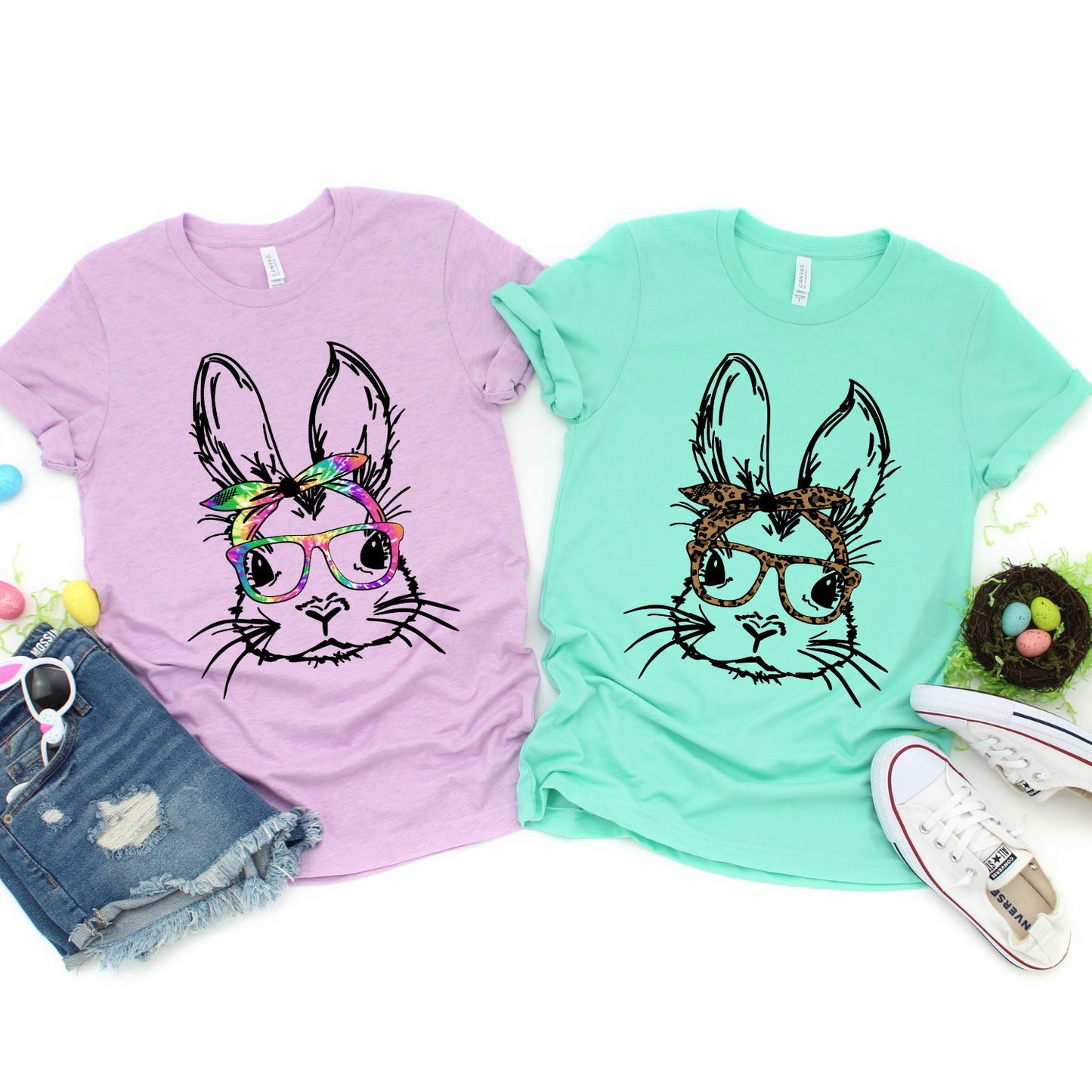 Bunny with Leopard or Tye Dye