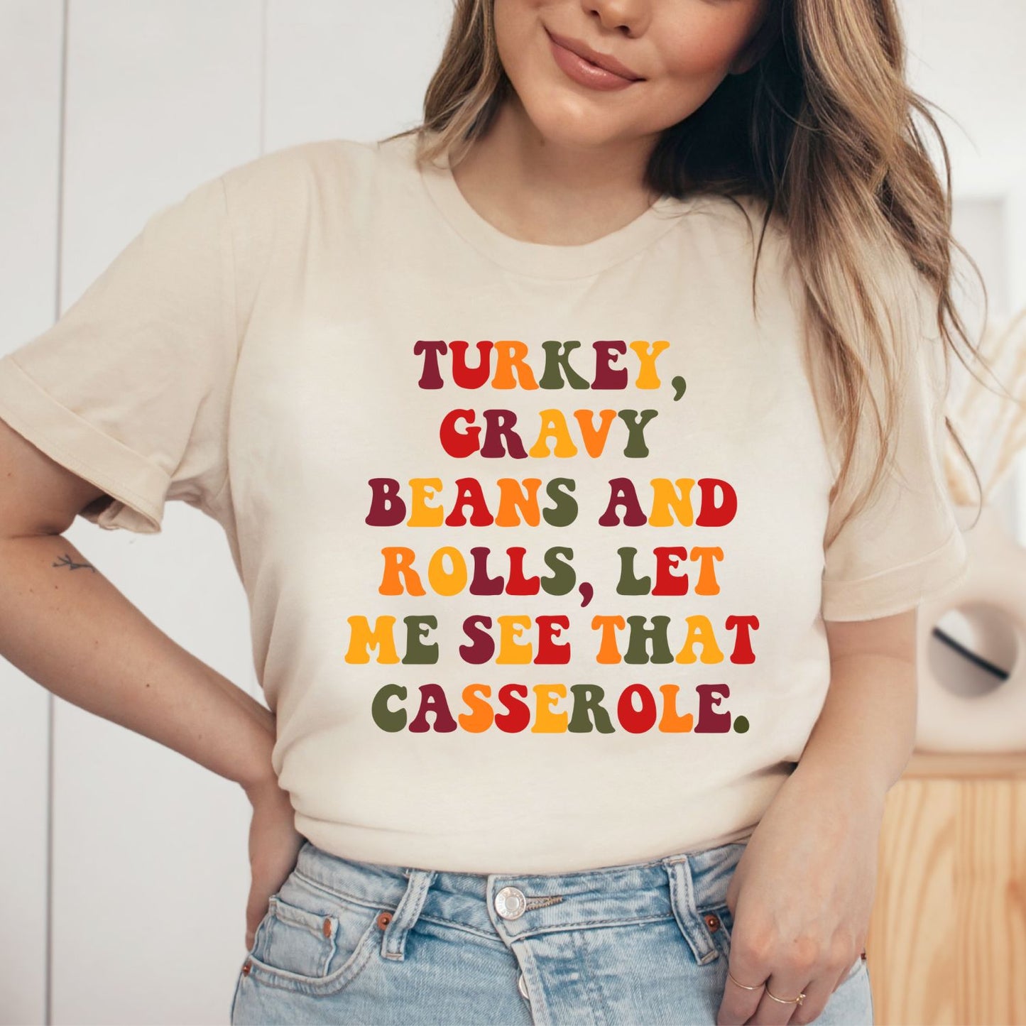 Turkey, Gravy, Beans and Rolls, Let Me See that Casserole