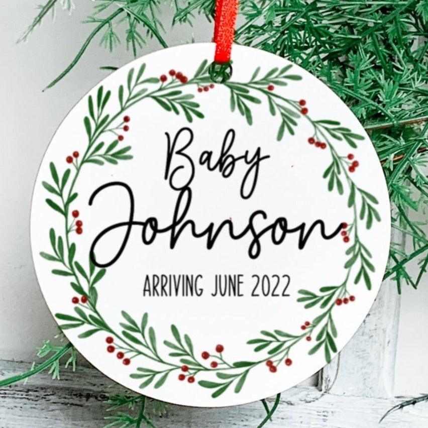 Pregnancy Announcement Ornament