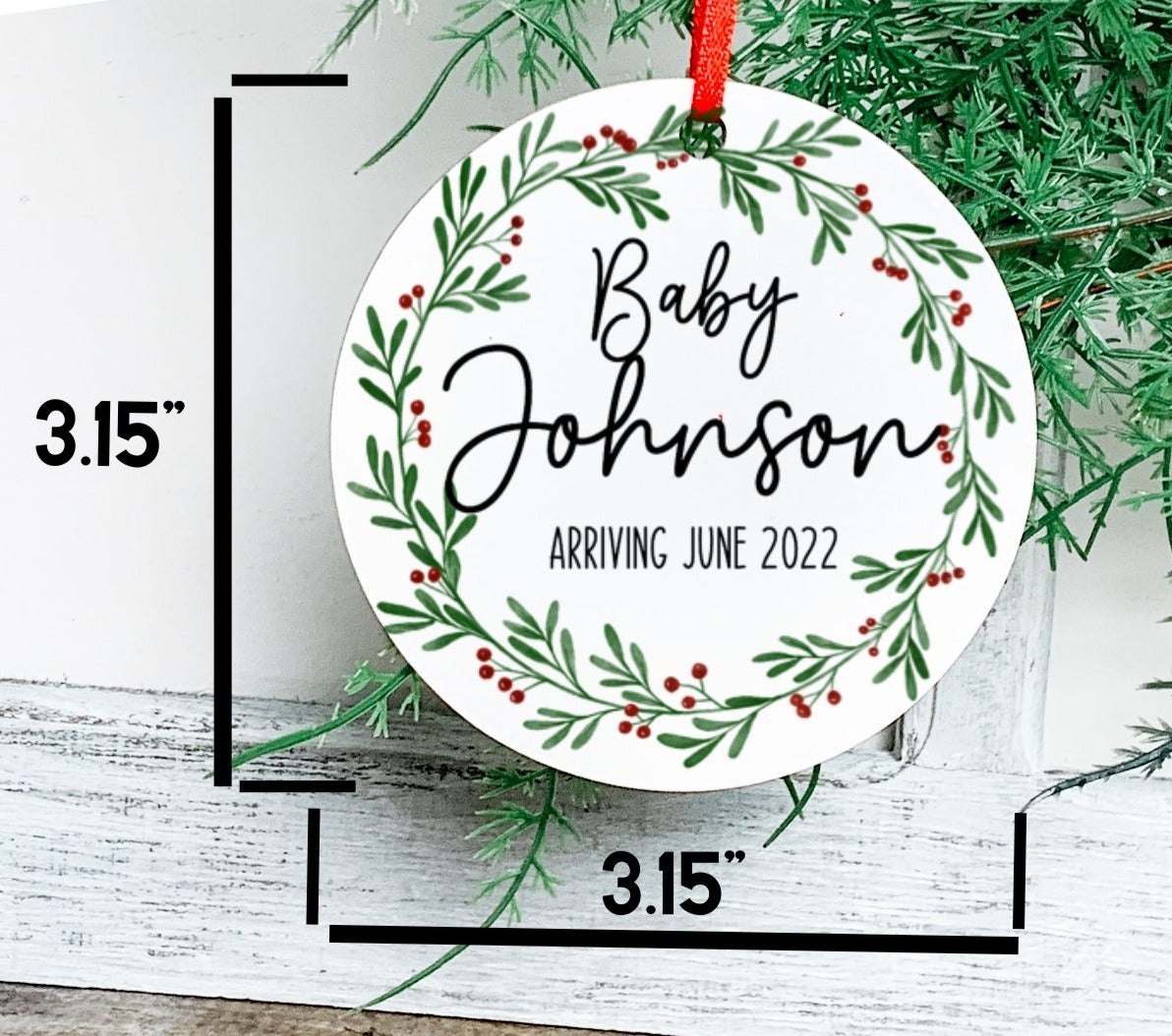 Pregnancy Announcement Ornament