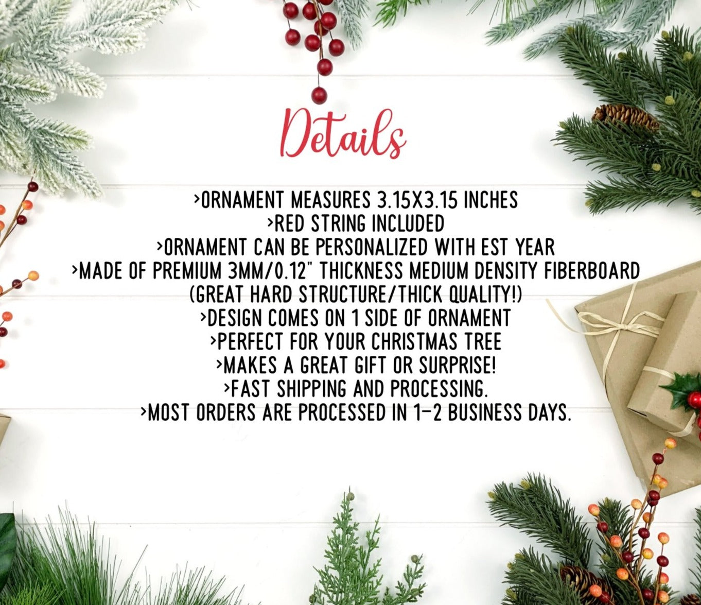 Aunt Est Pregnancy Announcement Ornament