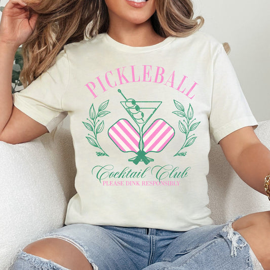 Pickleball Cocktail Club Dink Responsibly