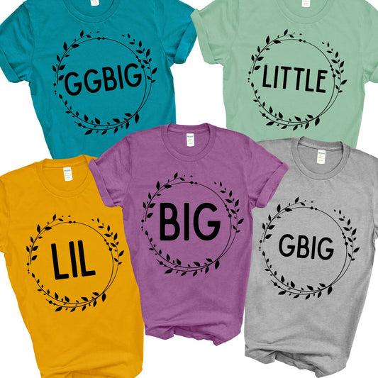 Big, Little Gbig, GGbig - Wreath