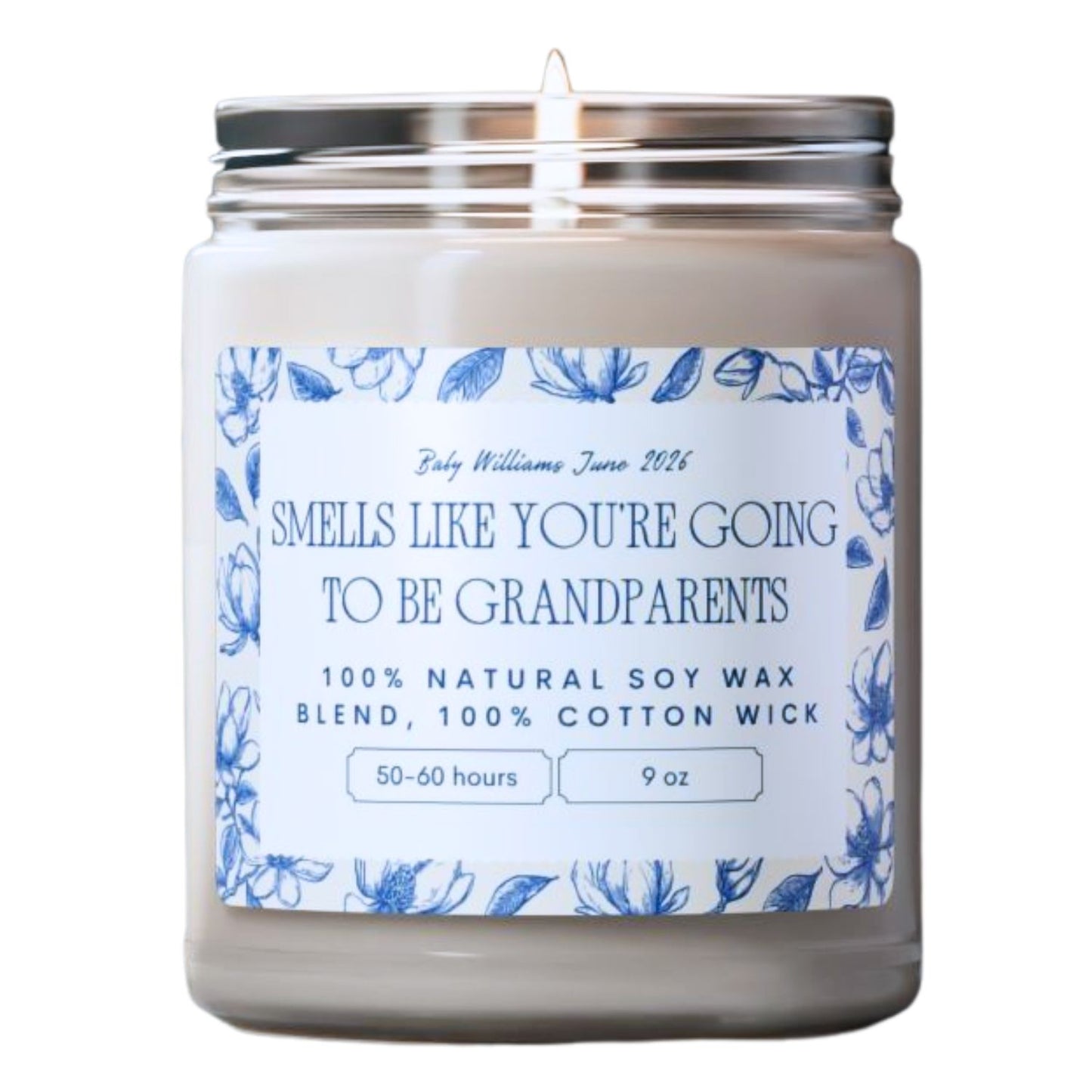 Smells Like You're Going to Be Grandparents | 100% Natural Soy Wax Blend Candle