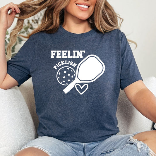 Feelin Picklish Pickleball Tee