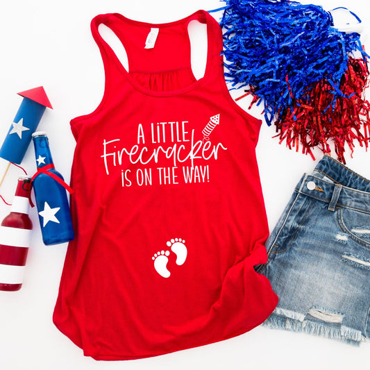 Little Firecracker is on the Way | Tank Top