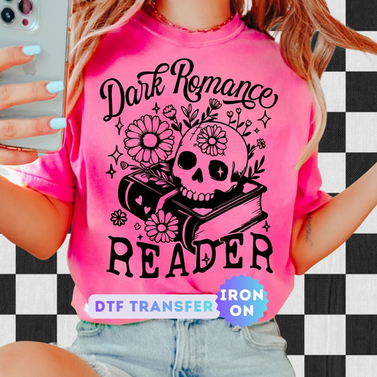 Dark Romance Reader DTF Transfer