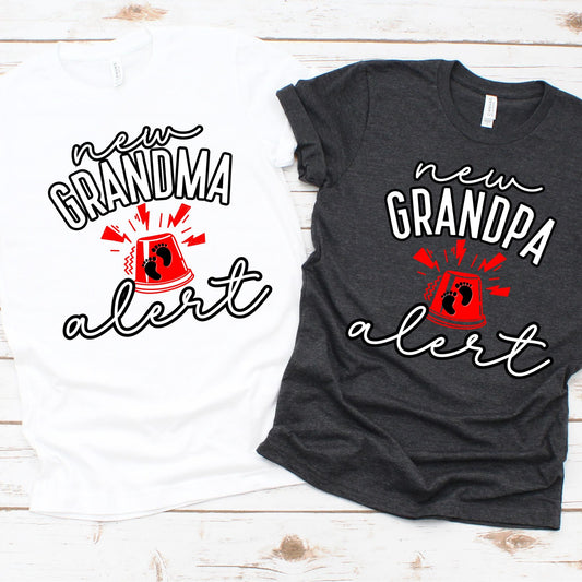 New Grandma Grandpa Alert - Personalize the Design