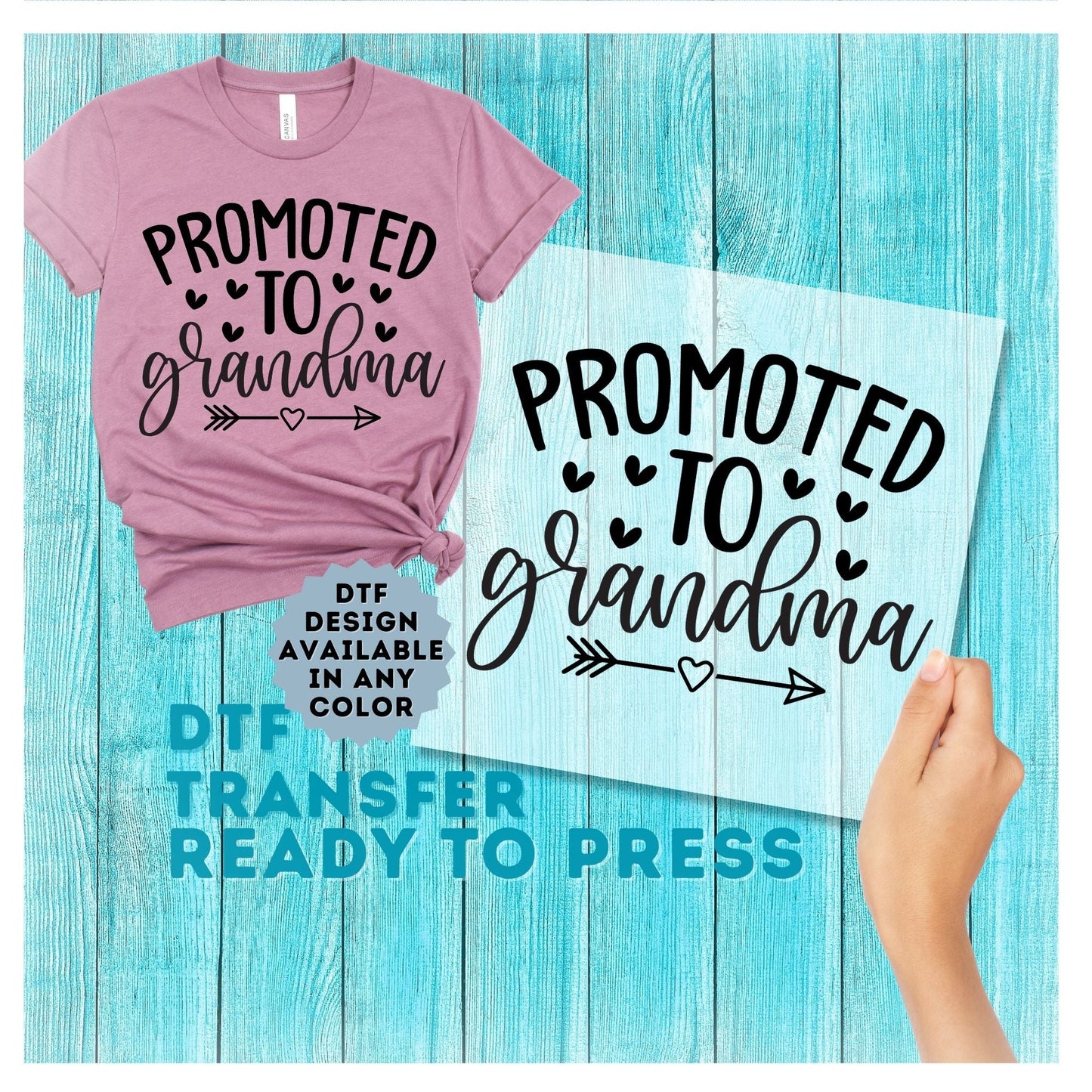 Promoted to Grandma DTF Transfer