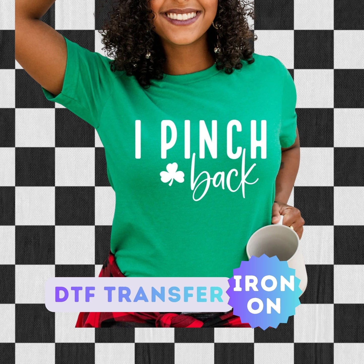I Pinch Back DTF Transfer