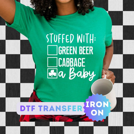 St. Patrick's Day Pregnancy DTF Transfer