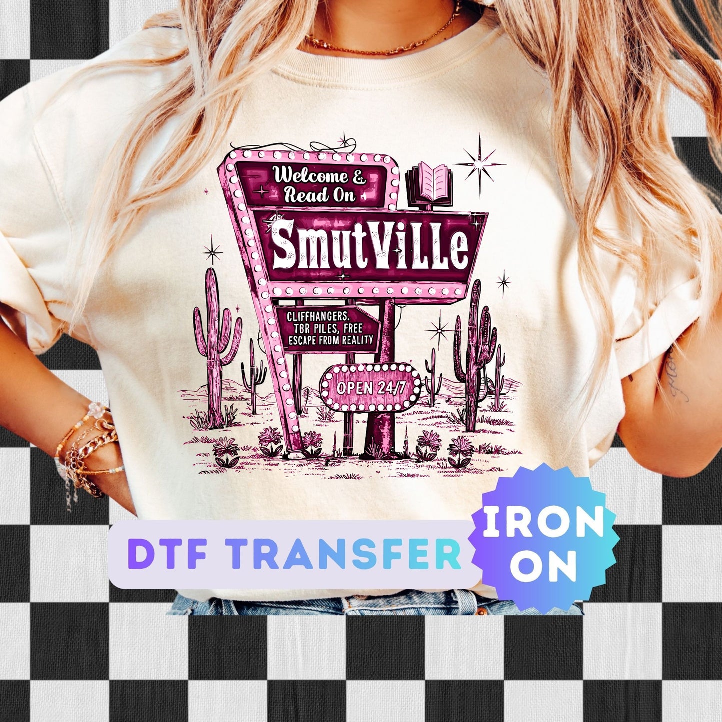 Smutville Funny SMUT reader DTF Transfer