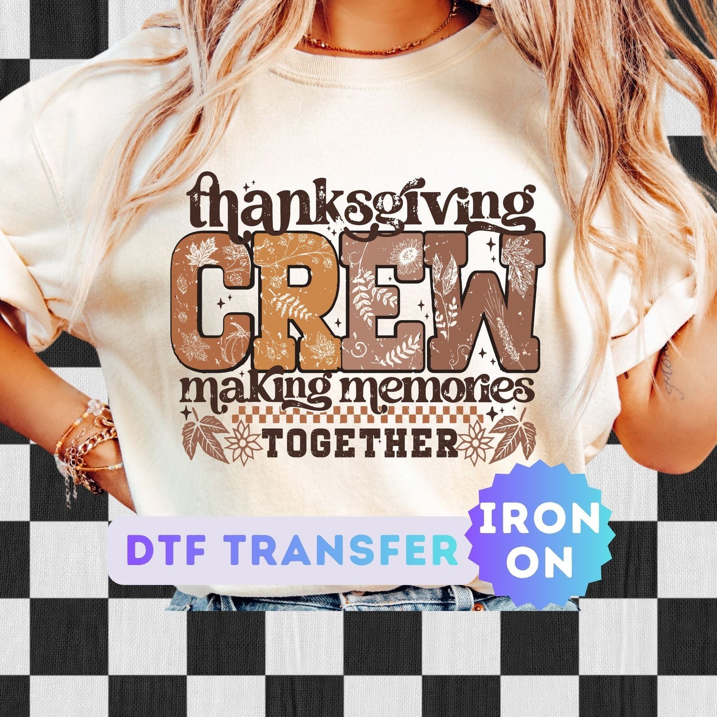 Thanksgiving Crew DTF Transfer