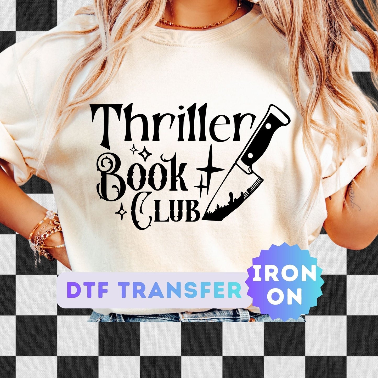 Thriller Book Club DTF Transfer