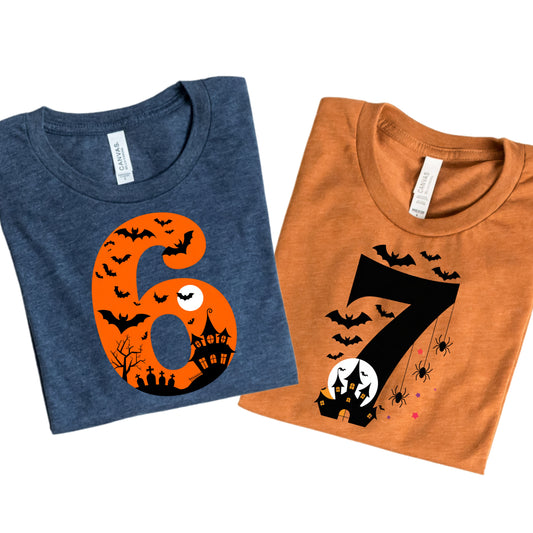6 7 Halloween Shirts - Funny Couples Halloween Shirts - Sold Separately
