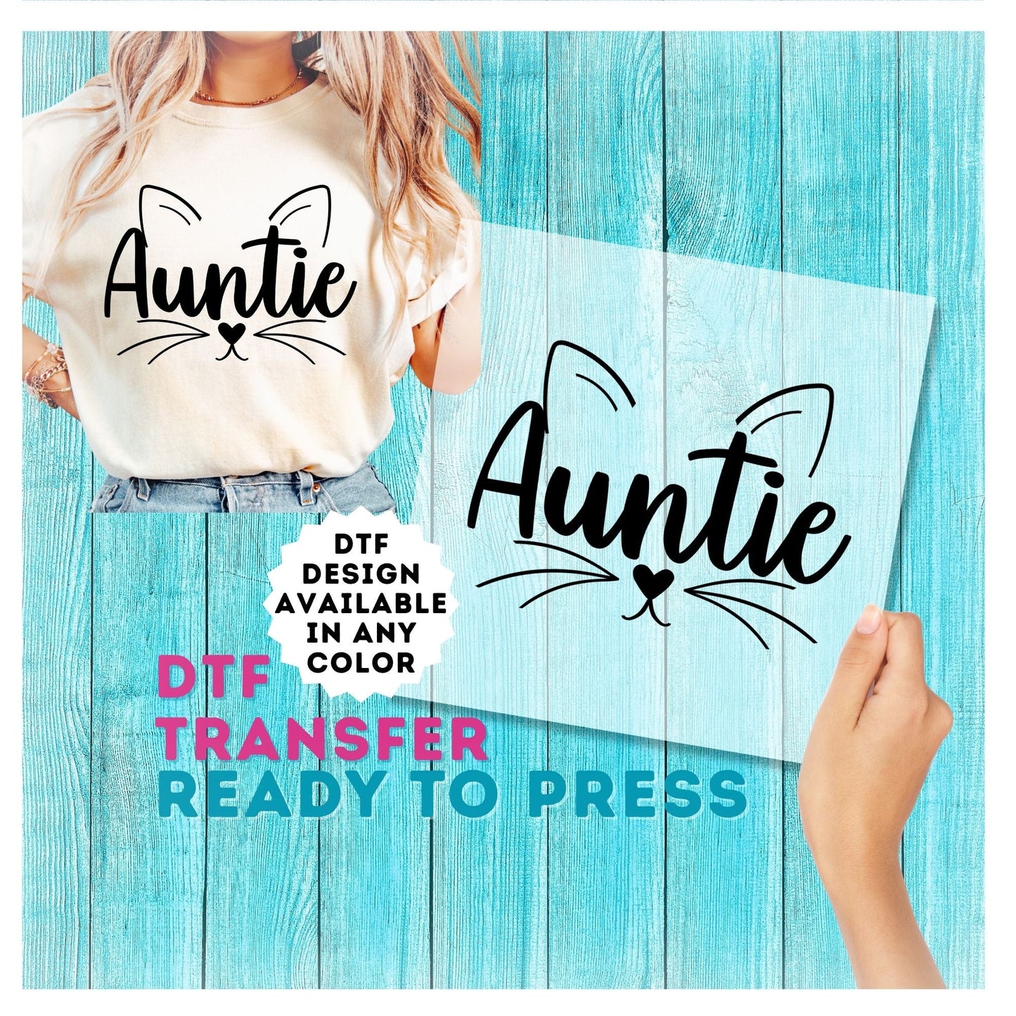 Auntie Cat DTF Transfer
