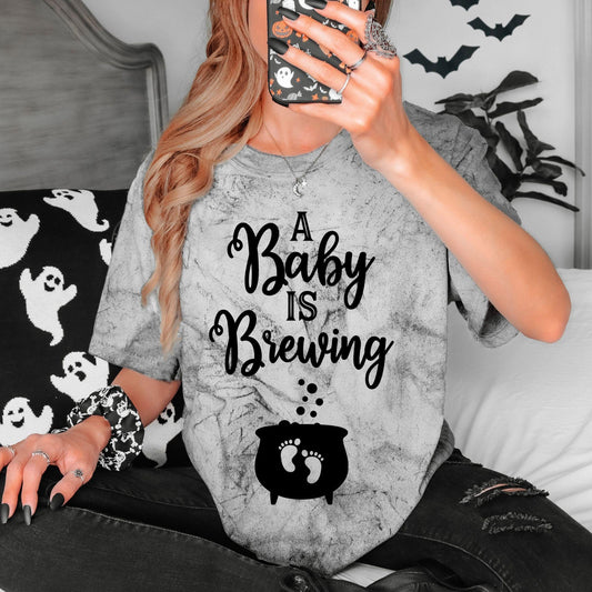A Baby Is Brewing - Comfort Colors Tee