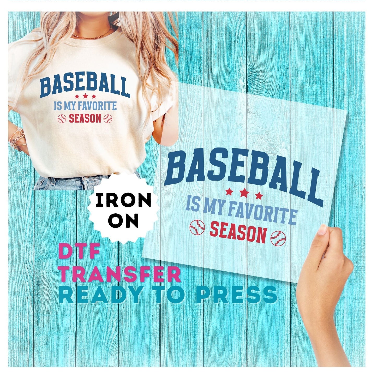 Baseball DTF Transfer