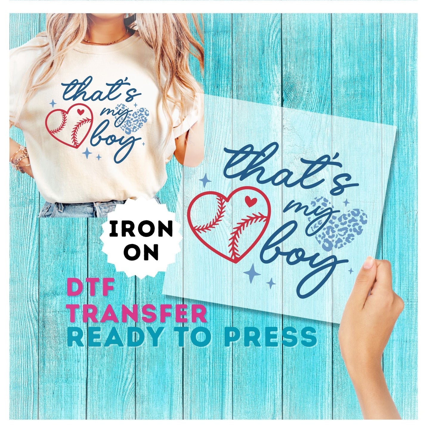 That's My Boy Baseball DTF Transfer