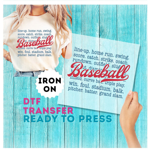 Baseball DTF Transfer