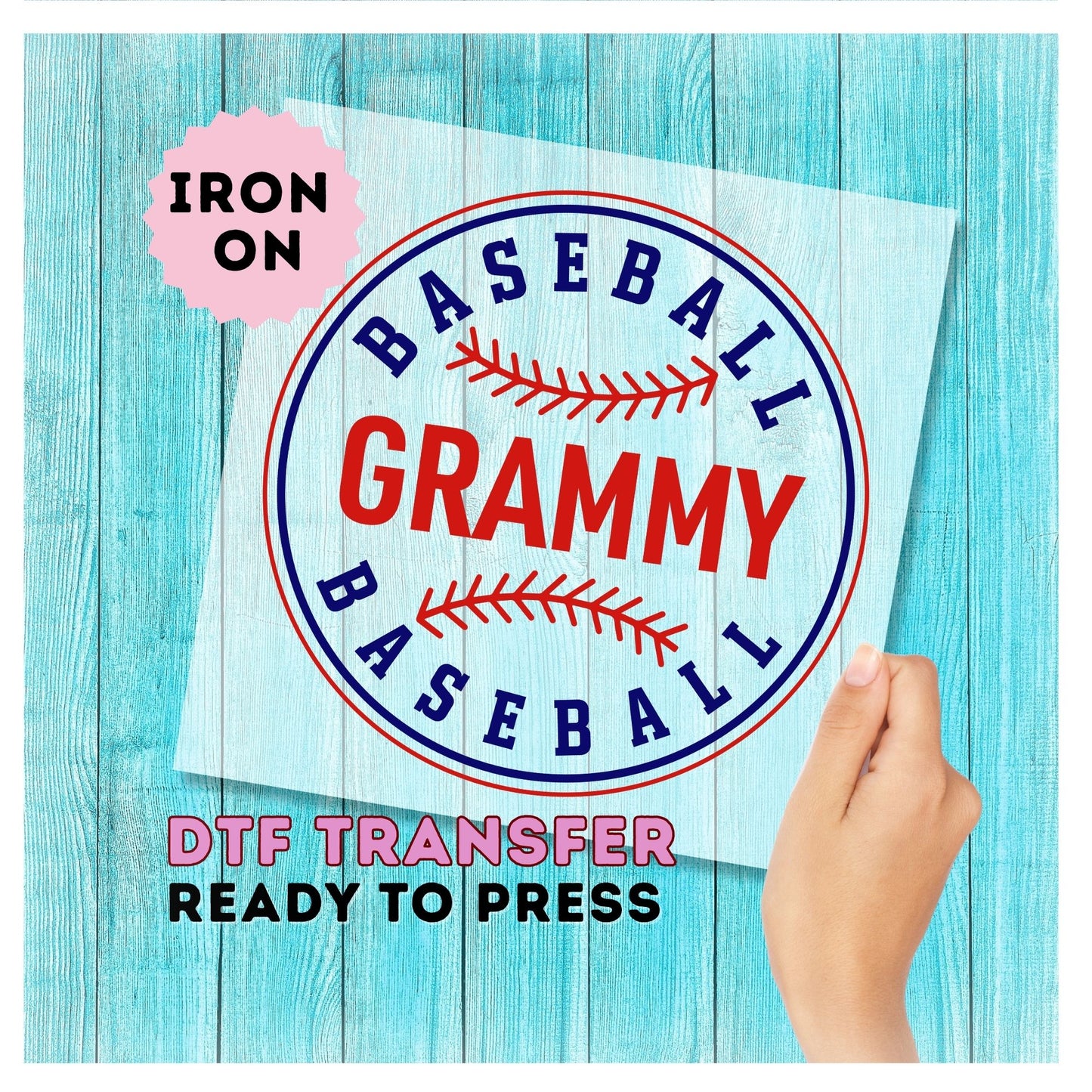 Grammy Baseball DTF Transfer