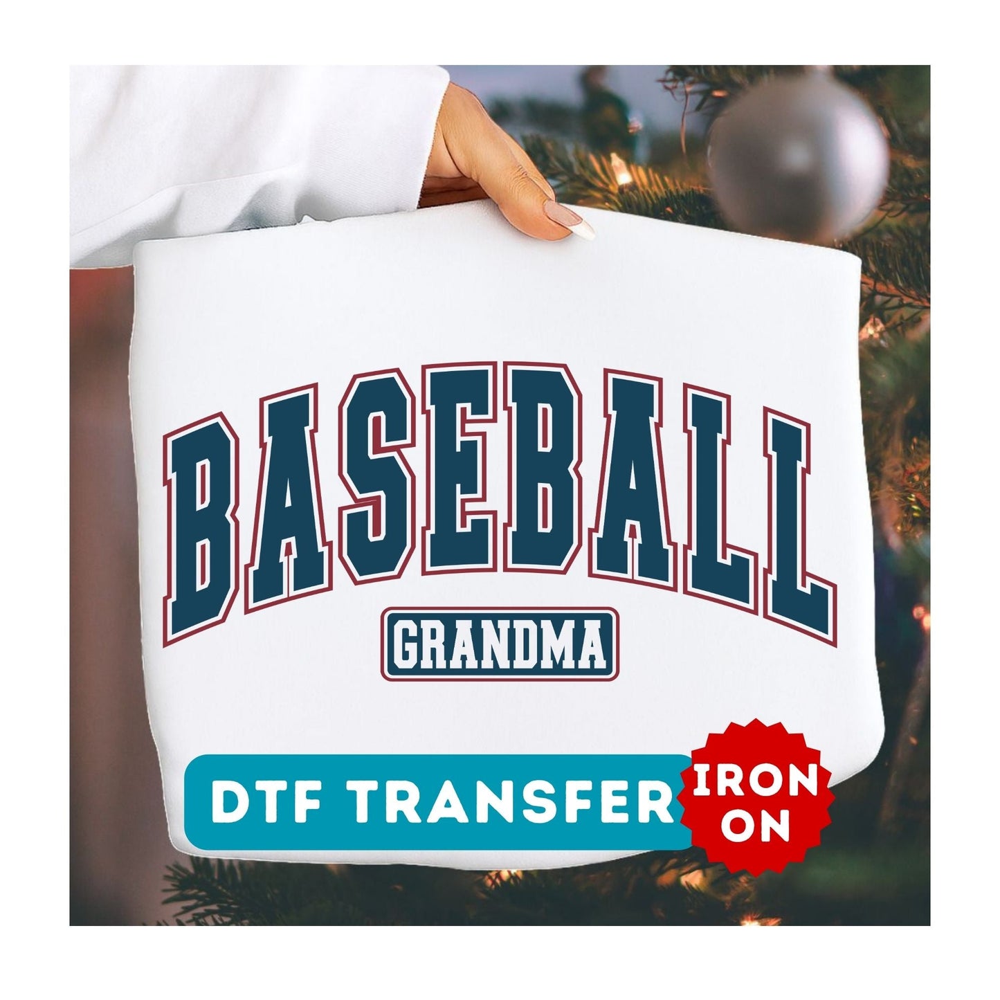 Baseball Grandma DTF Transfer