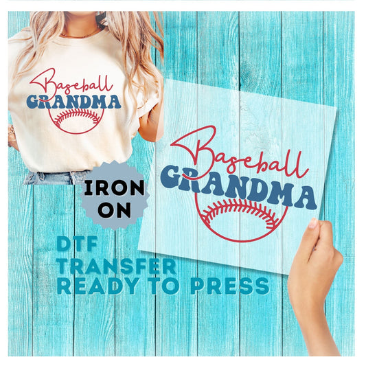 Baseball Grandma DTF Transfer