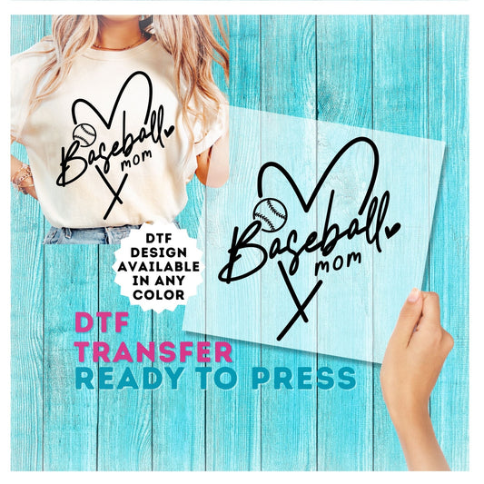 Baseball Mom DTF Transfer