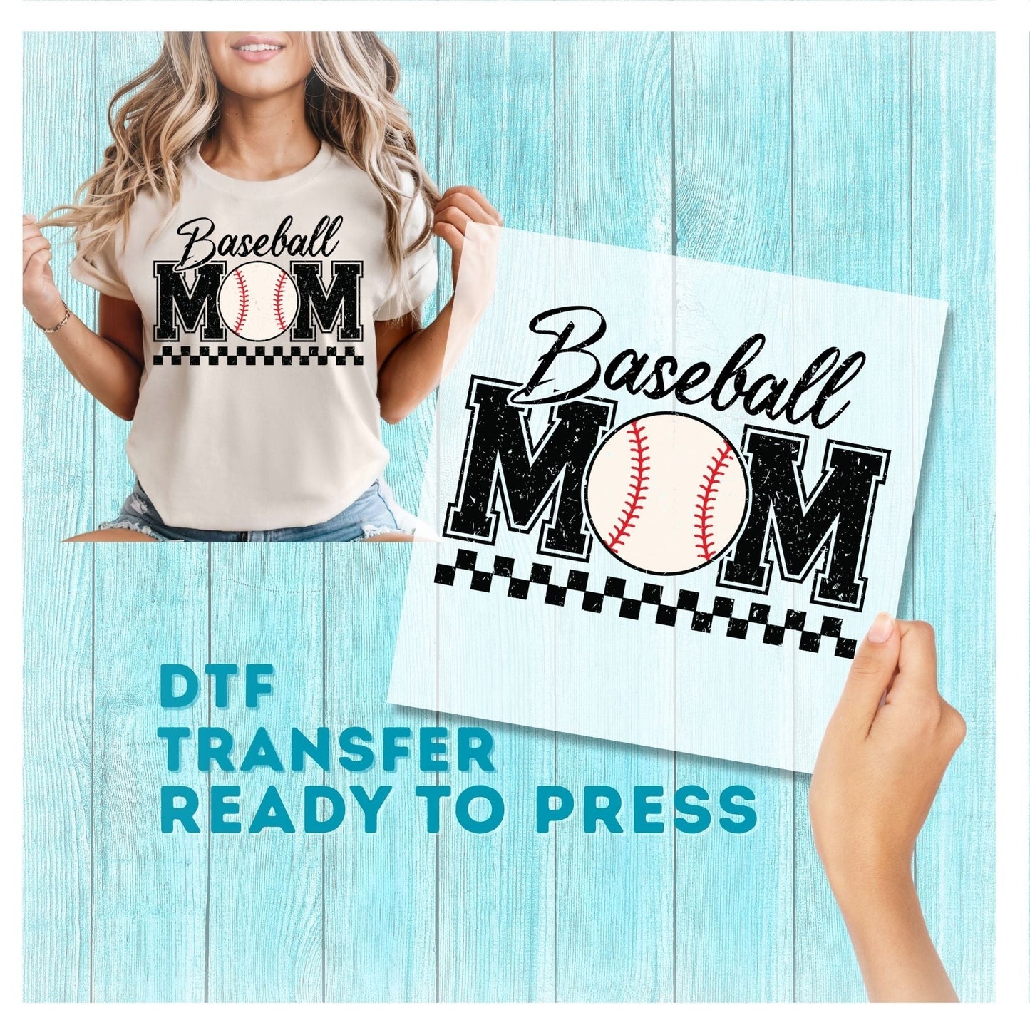 Baseball Mom DTF Transfer