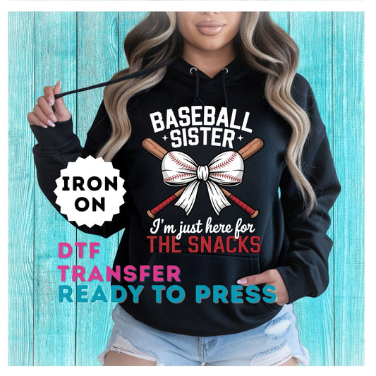 Baseball Sister DTF Transfer