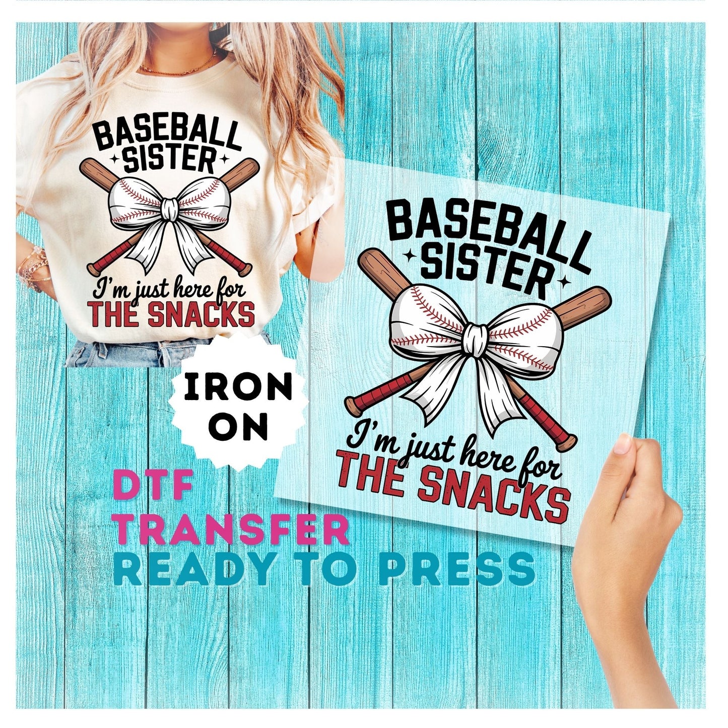 Baseball Sister DTF Transfer