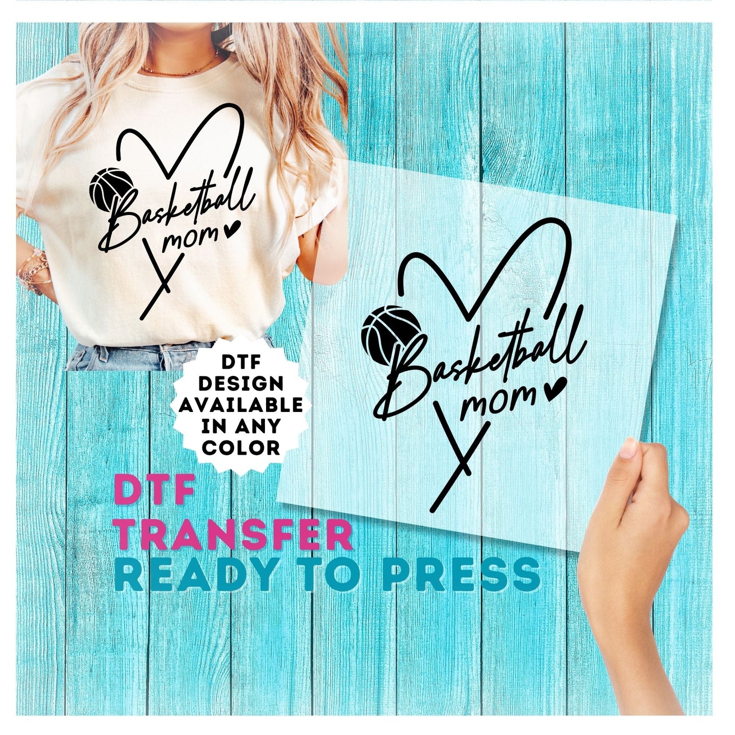 Basketball Mom DTF Transfer