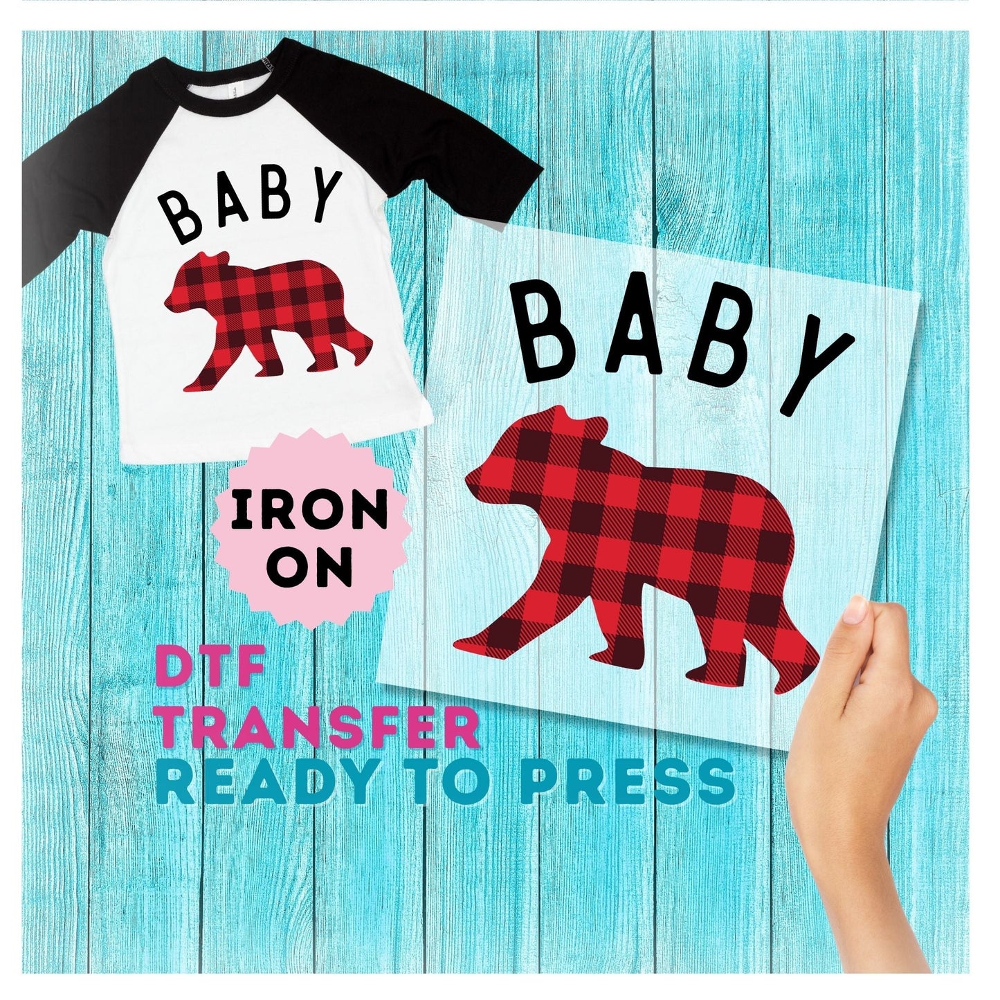 Baby Bear DTF Transfer