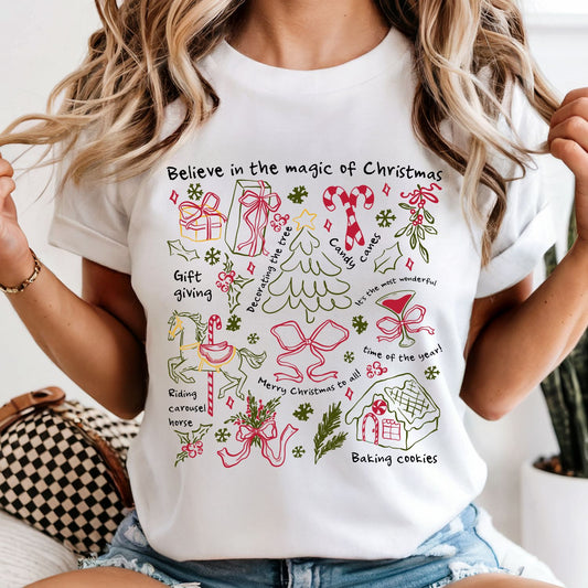 Believe in the Magic of Christmas - Comfort Colors Tee or Sweatshirt