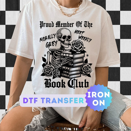 Morally Grey Book Club DTF Transfer
