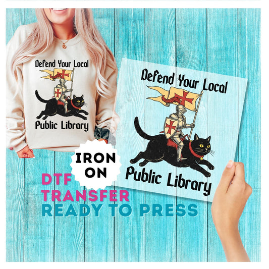 Support Your Local Public Library DTF Transfer