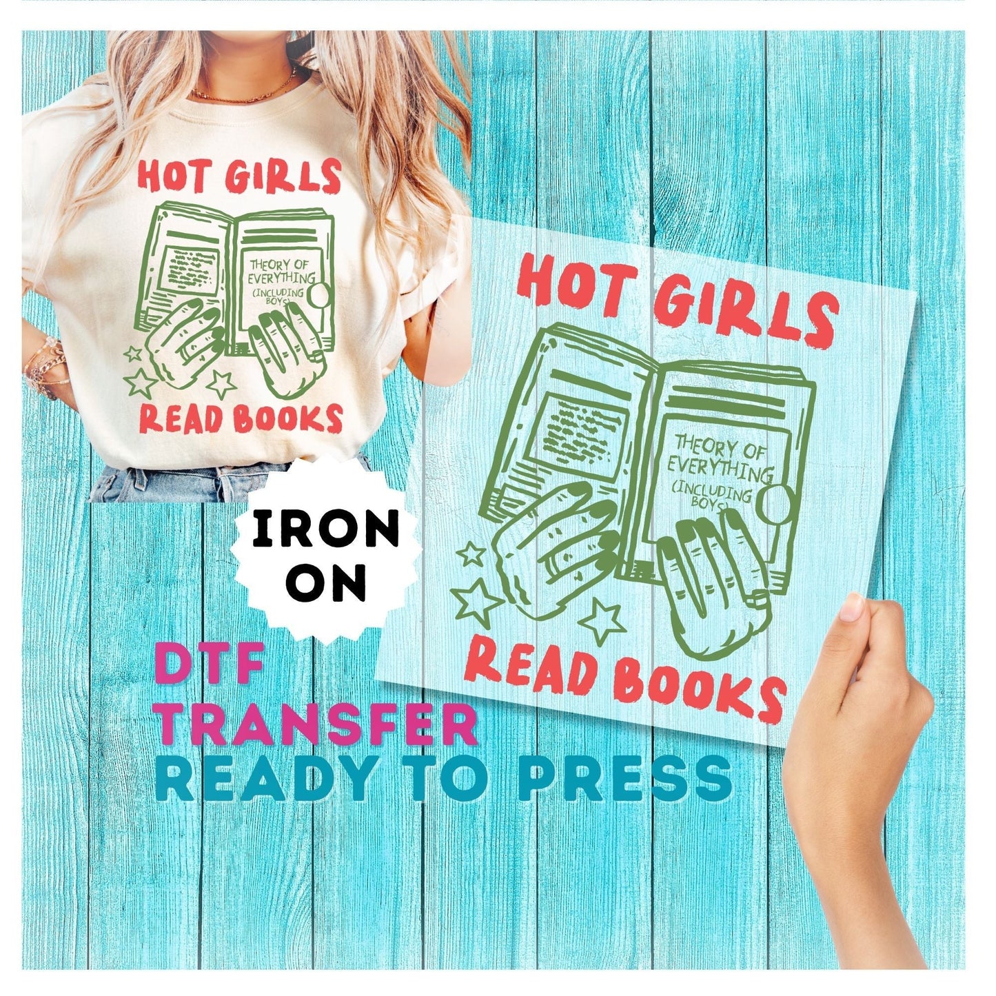 Book Lover DTF Transfer