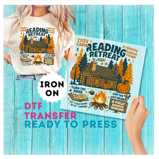 Reading Retreat DTF Transfer