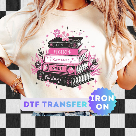 Book Lover DTF Transfer