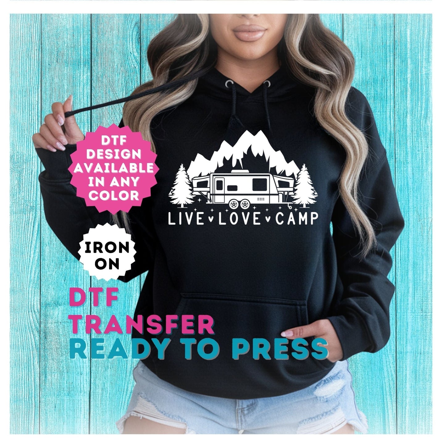 Camping DTF Transfer