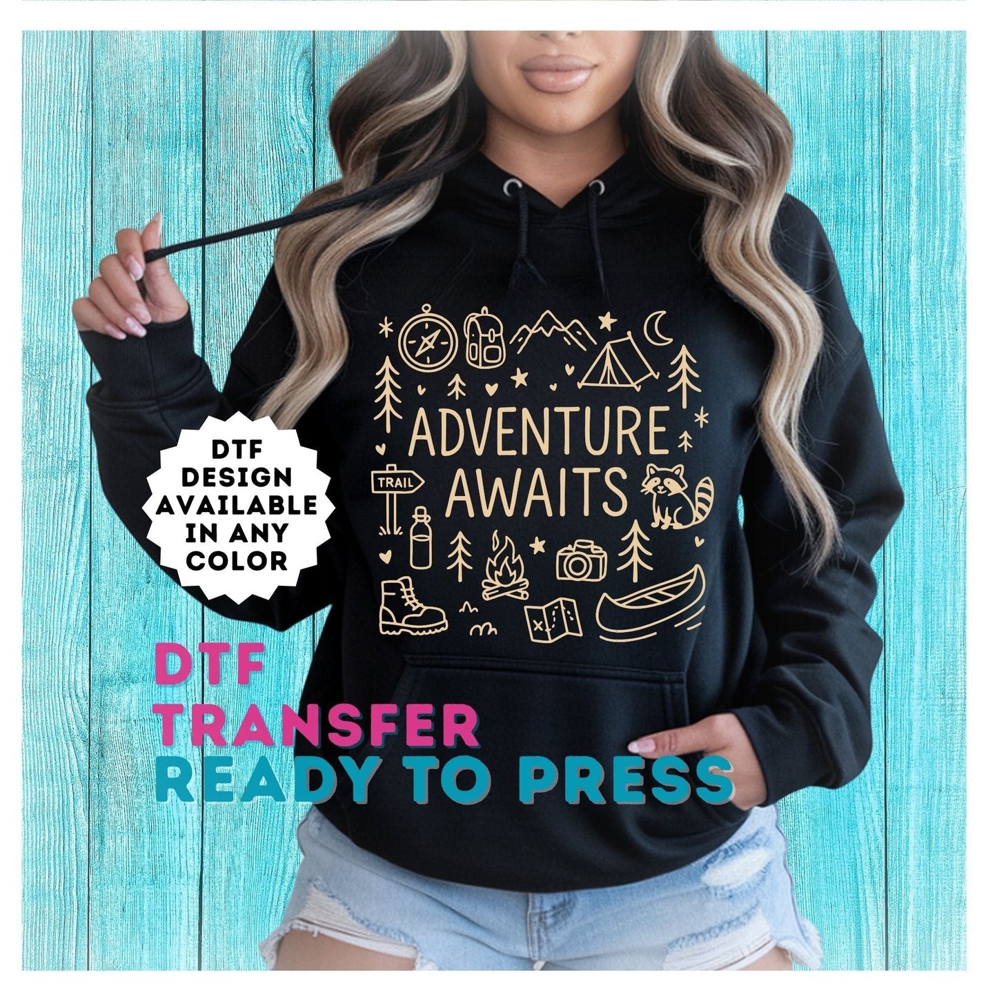 Adventure Awaits DTF Transfer