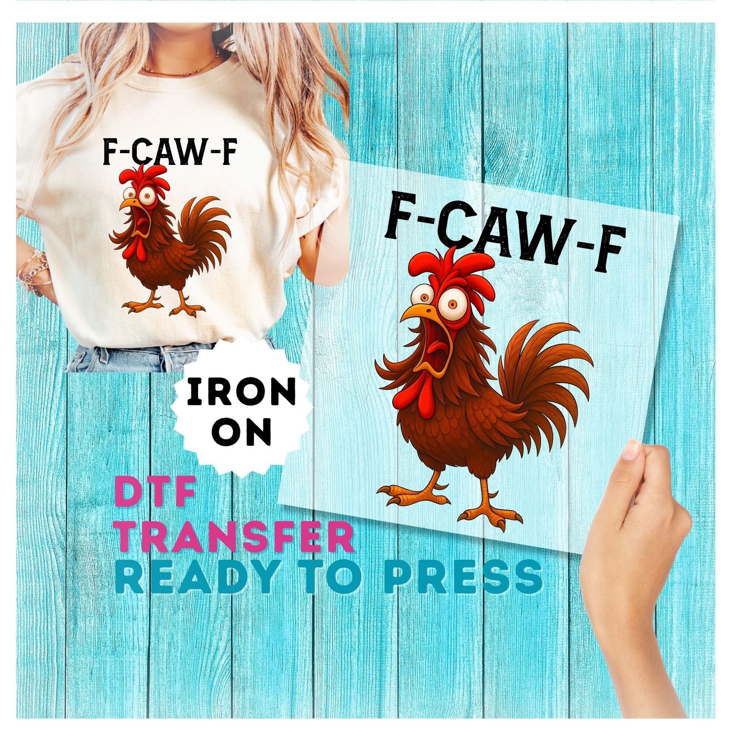 F Caw F DTF Transfer