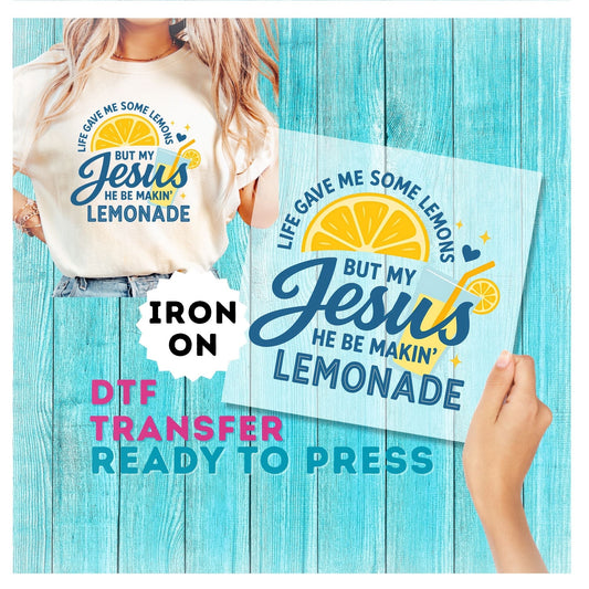 Jesus Lemonade DTF Transfer