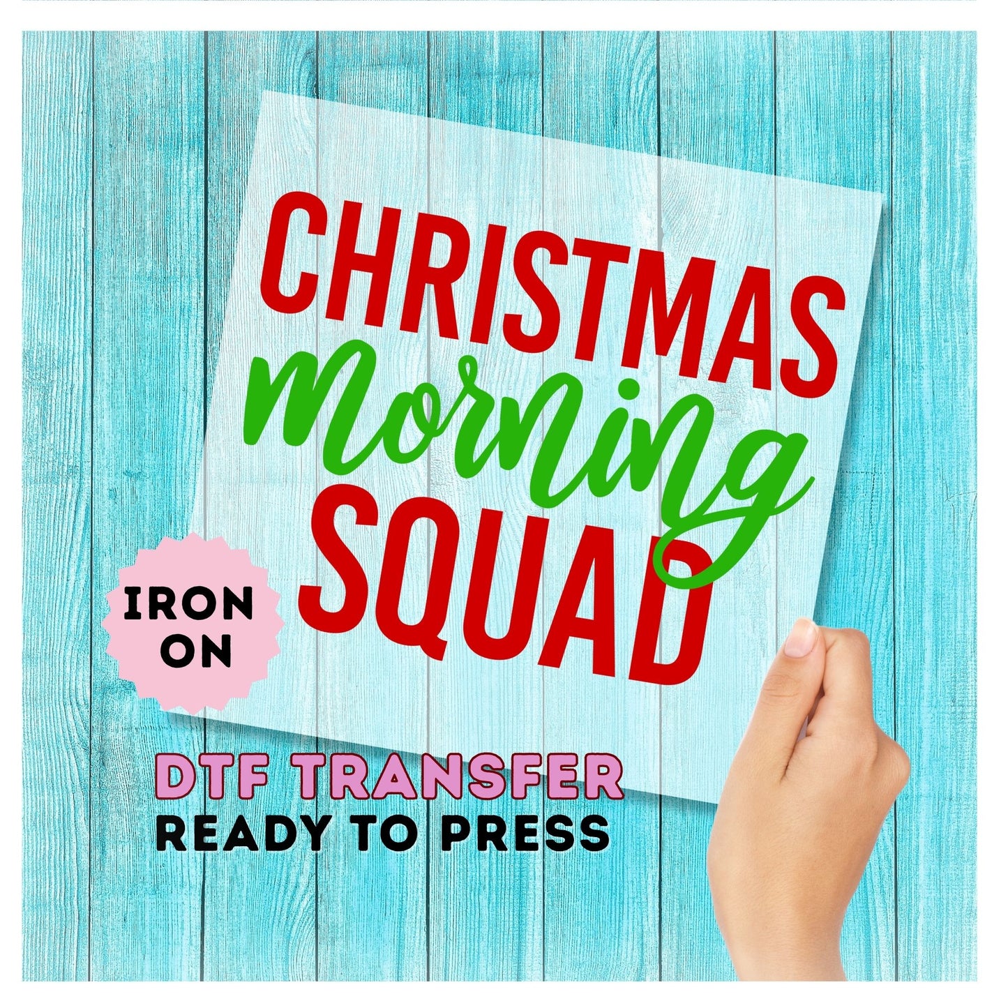 Christmas Morning Squad DTF Transfer