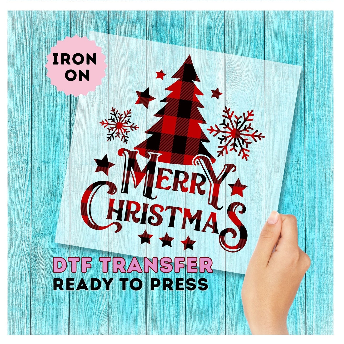 Merry Christmas DTF Transfer