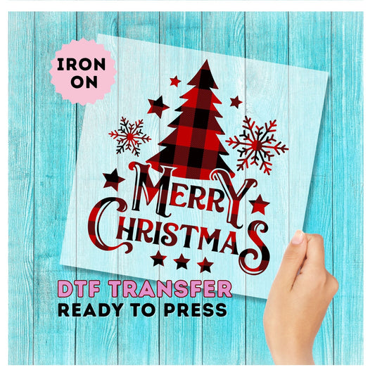 Merry Christmas DTF Transfer